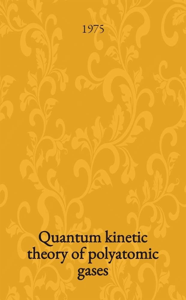 Quantum kinetic theory of polyatomic gases
