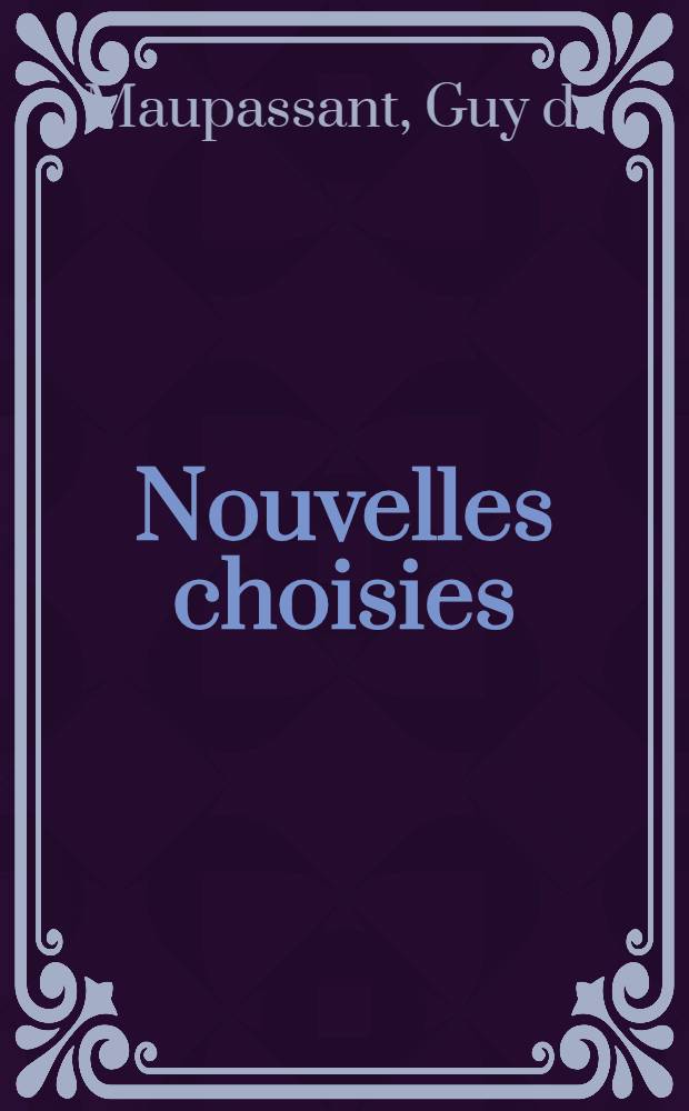 Nouvelles choisies