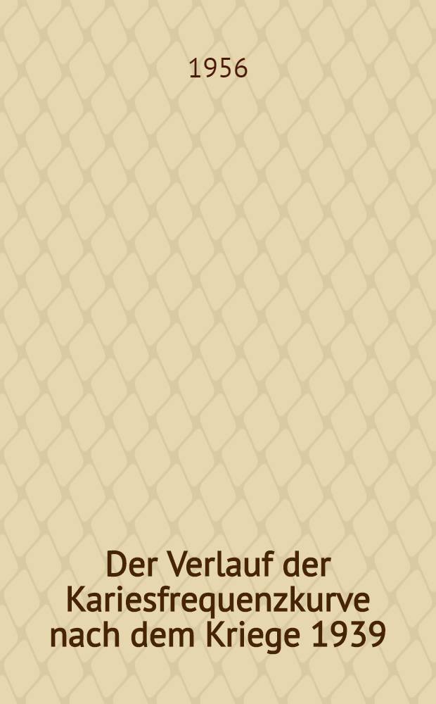 Der Verlauf der Kariesfrequenzkurve nach dem Kriege 1939/45 : Inaug.-Diss. ... der ... Univ. Mainz
