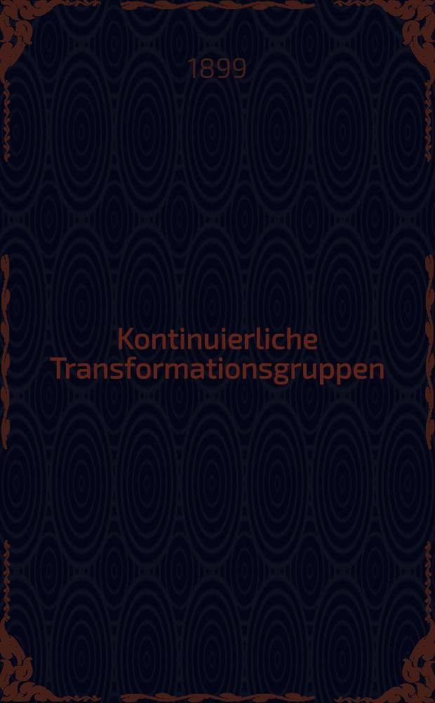 Kontinuierliche Transformationsgruppen