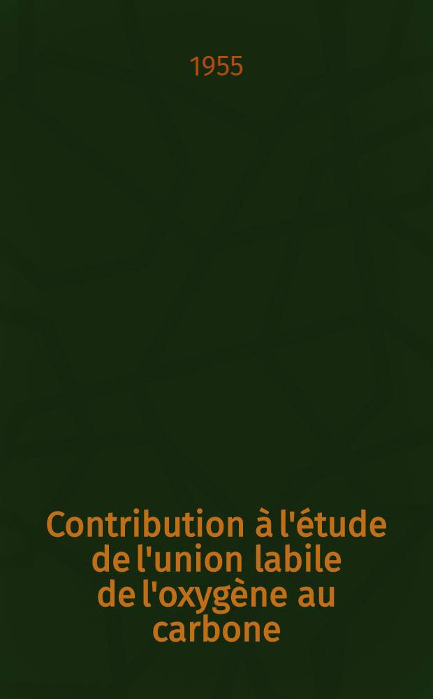 Contribution à l'étude de l'union labile de l'oxygène au carbone: Influence de quelques substituants sur la photooxydation du mésodiphénylantharacène: 1-re thèse; Propositions données par la Faculté: 2-e thèse: Thèses présentées à ... l'Univ. de Paris pour obtenir le titre d'ing.-docteur / par Marie-Thérèse Mellier