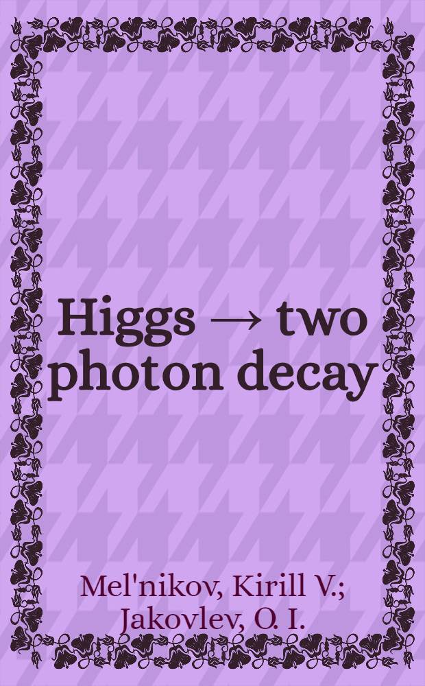 Higgs → two photon decay : QCD radiative correction