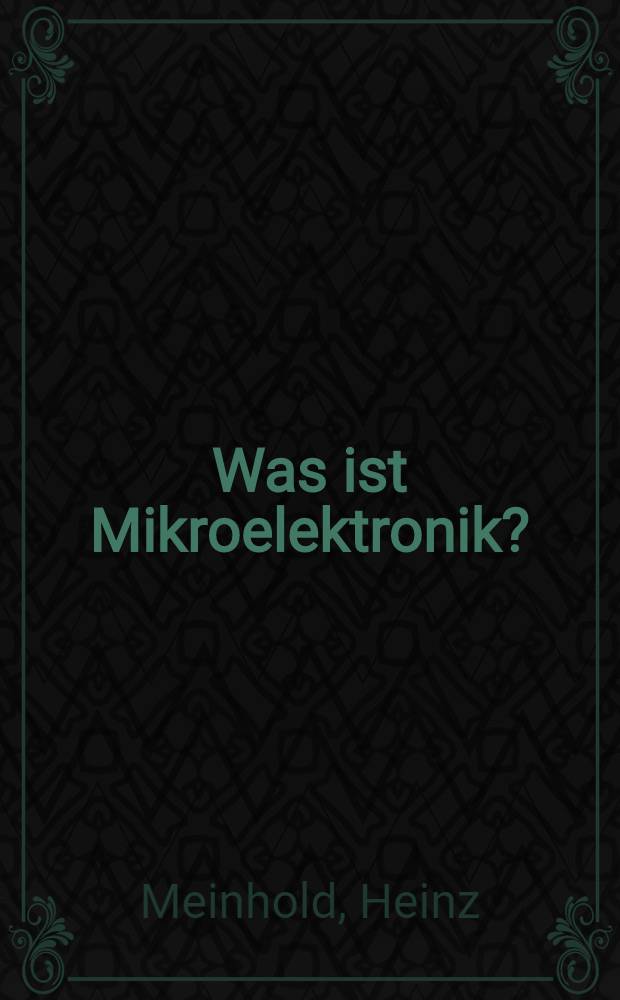 Was ist Mikroelektronik?