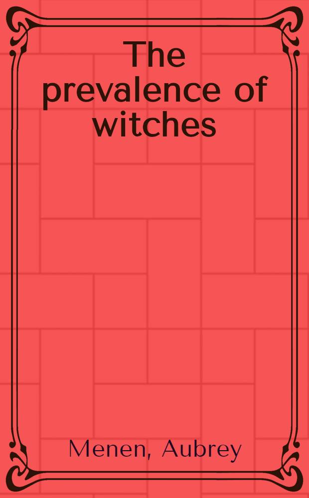 The prevalence of witches : A novel