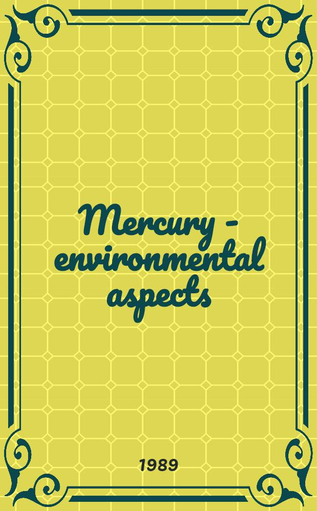 Mercury - environmental aspects