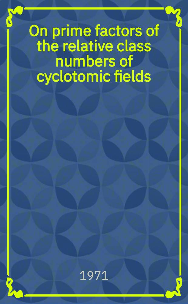 On prime factors of the relative class numbers of cyclotomic fields