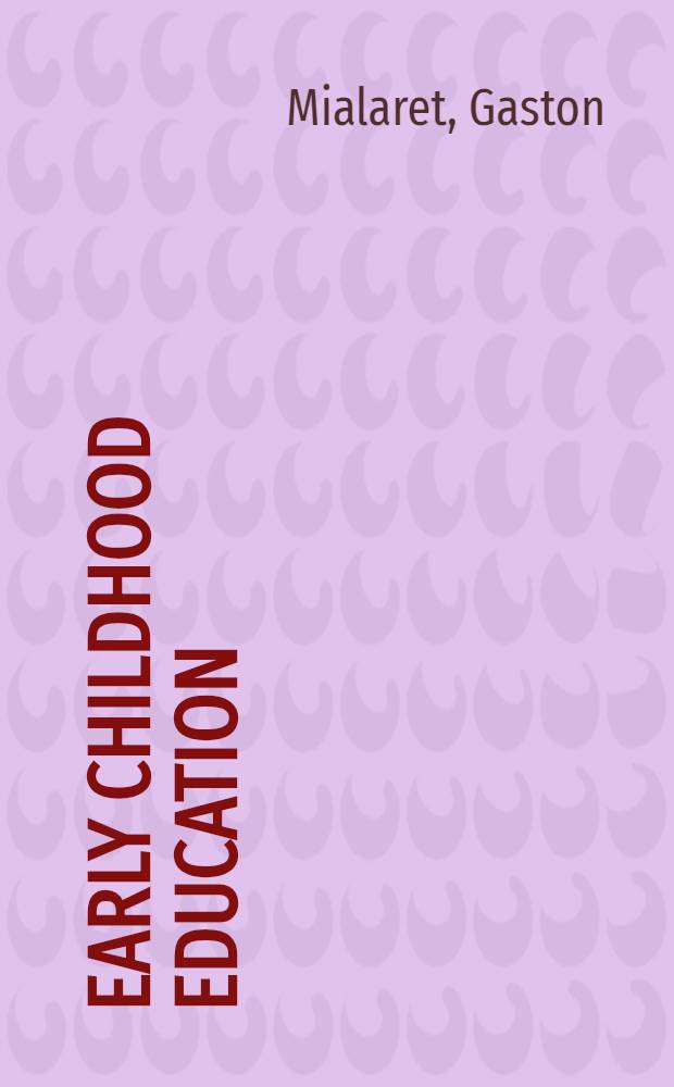 Early childhood education