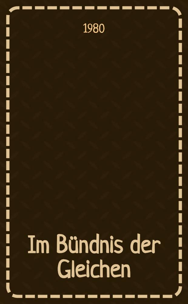 Im Bündnis der Gleichen