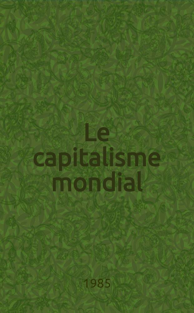 Le capitalisme mondial