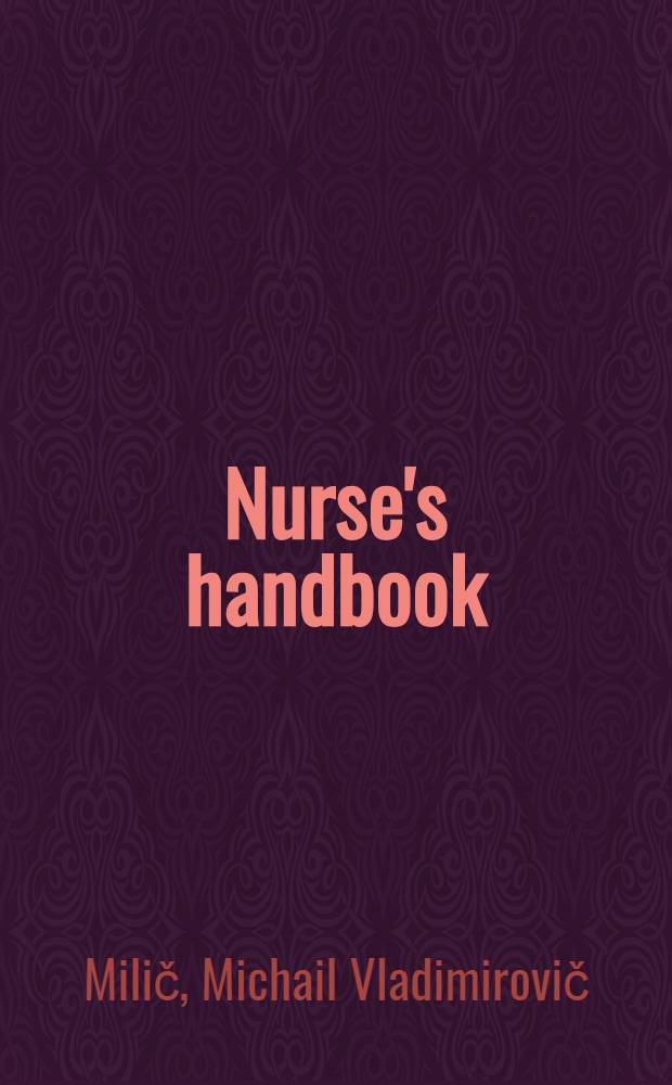 Nurse's handbook