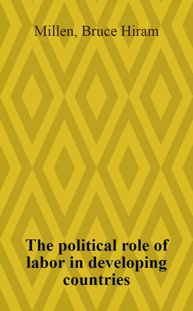 The political role of labor in developing countries