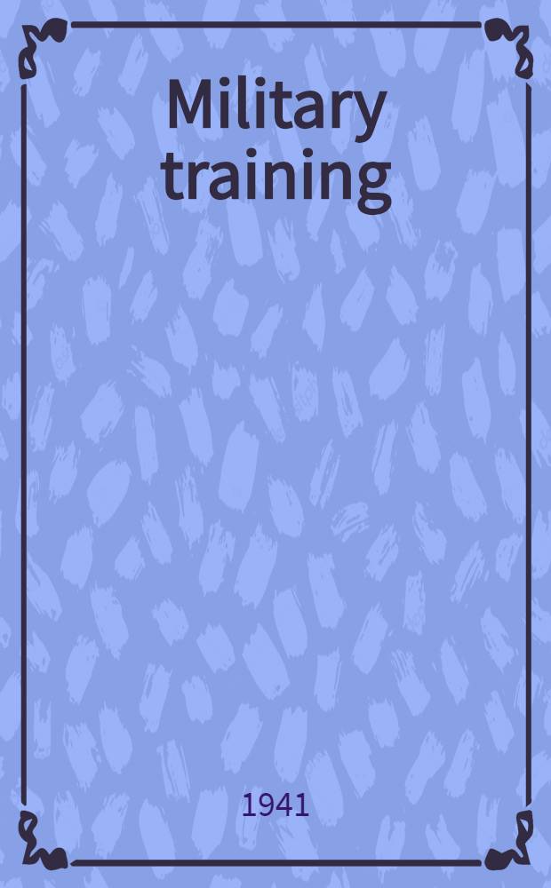 Military training