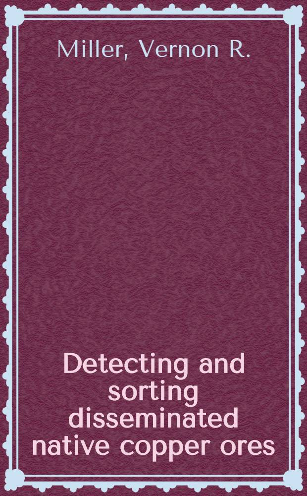 Detecting and sorting disseminated native copper ores