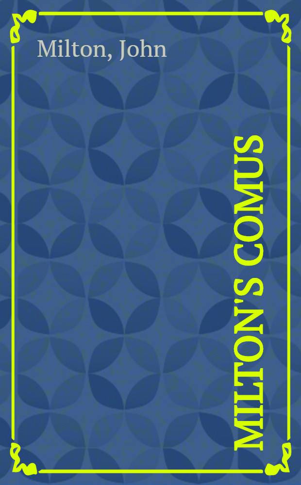 Milton's Comus