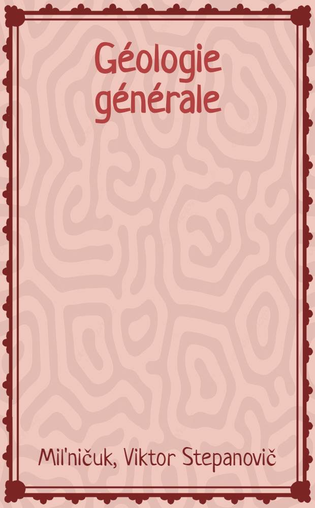 Géologie générale