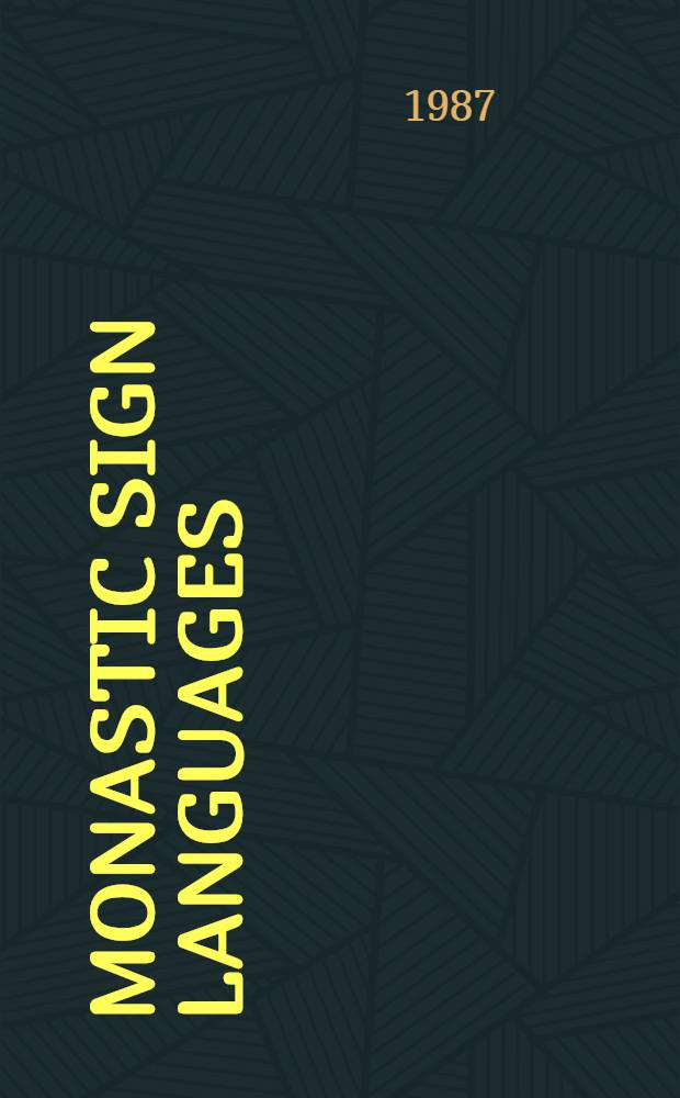 Monastic sign languages