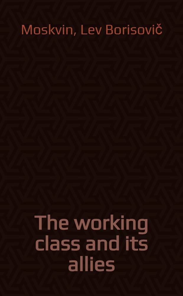 The working class and its allies