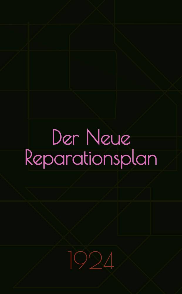 Der Neue Reparationsplan