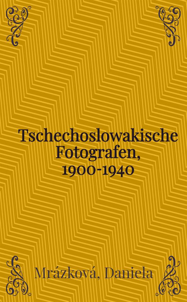 Tschechoslowakische Fotografen, 1900-1940 : Album