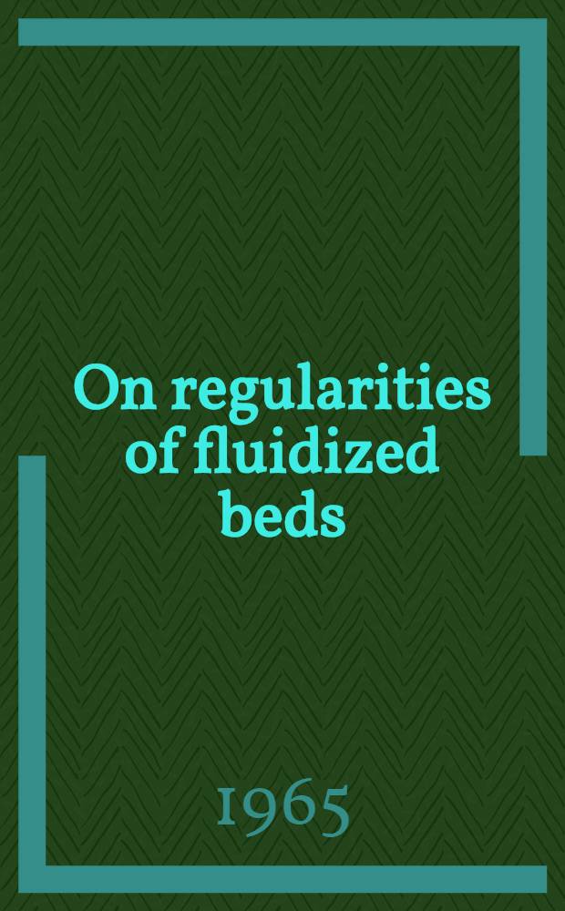 On regularities of fluidized beds