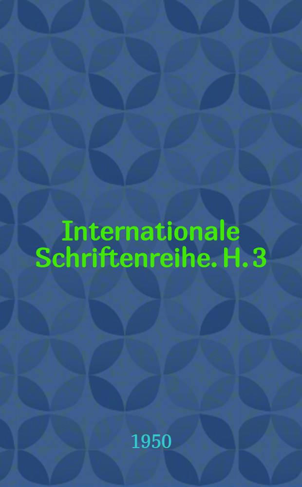 Internationale Schriftenreihe. H. 3 : Die Aufgaben der Partei im Kampf um die revolution&auml;re Wachsamkeit angesichts der jetzigen Situation
