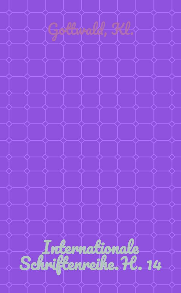 Internationale Schriftenreihe. H. 14 : Zu einigen innerparteilichen Fragen der Kommunistischen Partei der Tschechoslowakei