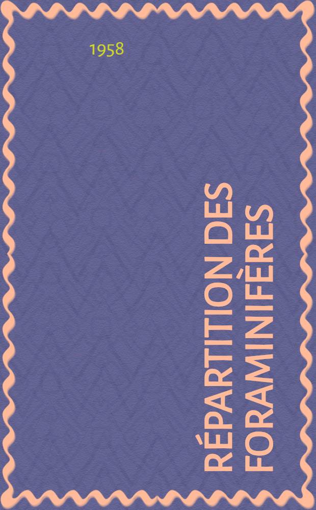 Répartition des Foraminifères : Dans la baie de Ville-franche