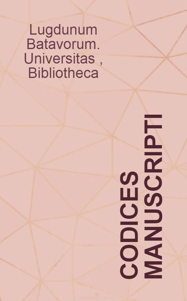 Codices manuscripti