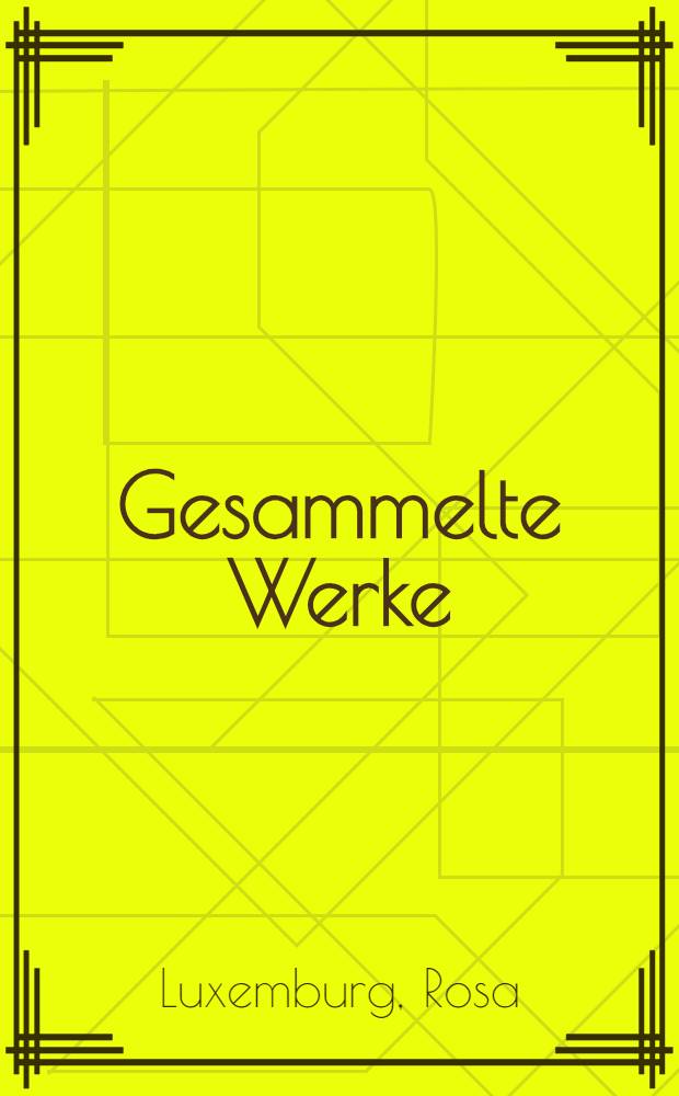 Gesammelte Werke