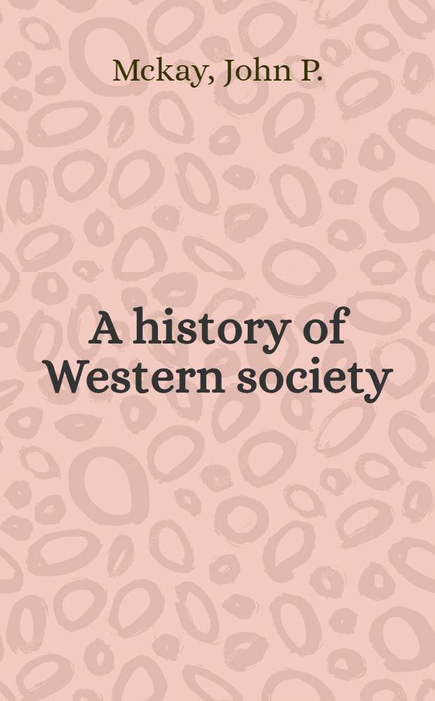 A history of Western society