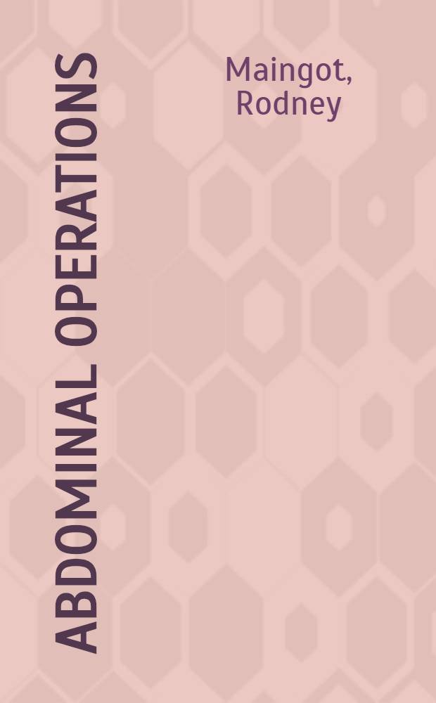 Abdominal operations