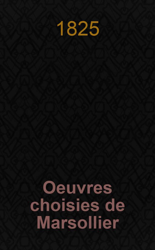 Oeuvres choisies de Marsollier