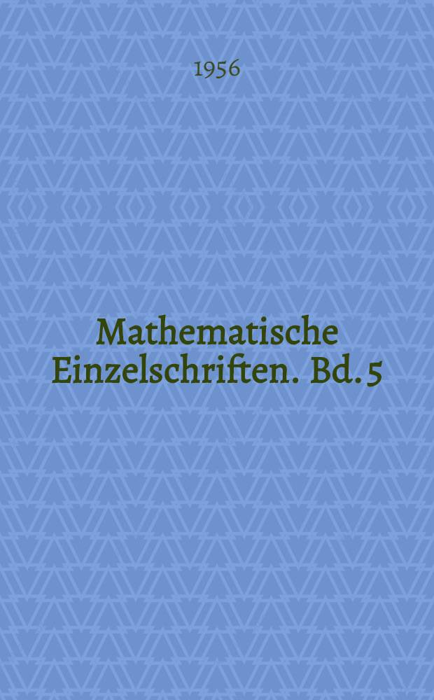 Mathematische Einzelschriften. Bd. 5 : Ebene Kinematik