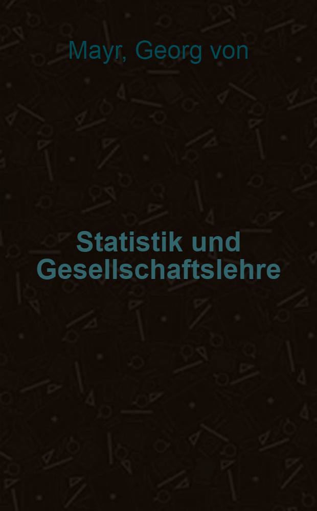 Statistik und Gesellschaftslehre