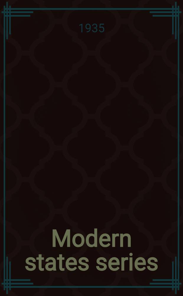 Modern states series