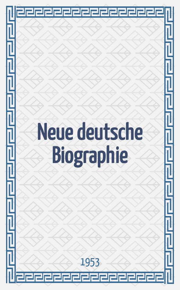 Neue deutsche Biographie