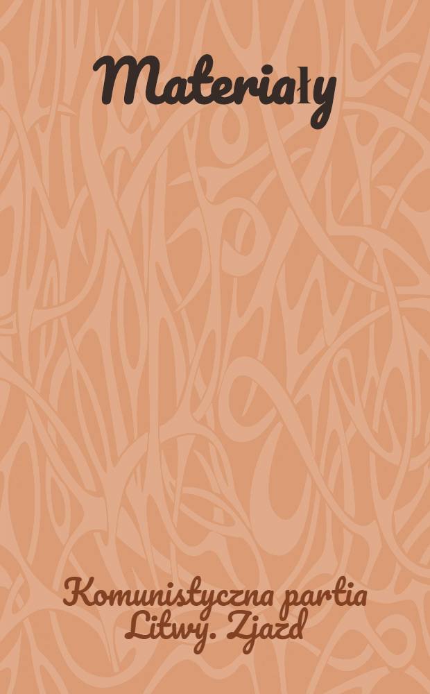 [Materiały]