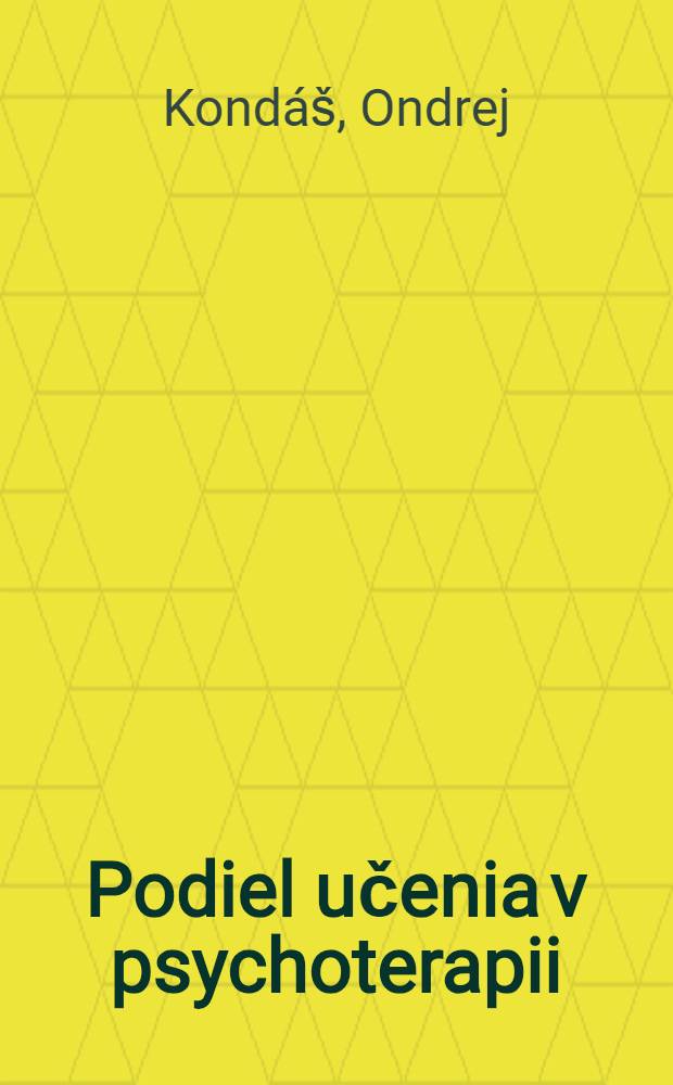 Podiel učenia v psychoterapii