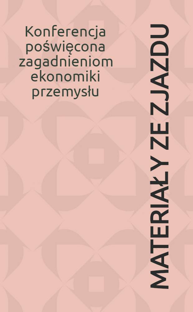 [Materiały ze zjazdu