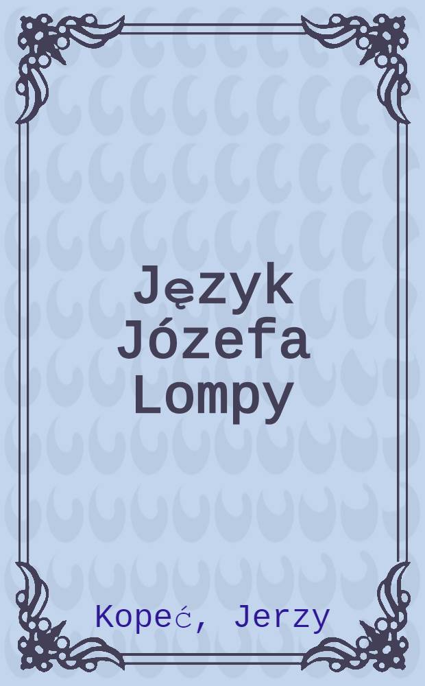 Język Józefa Lompy