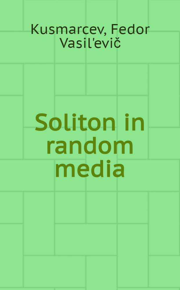 Soliton in random media