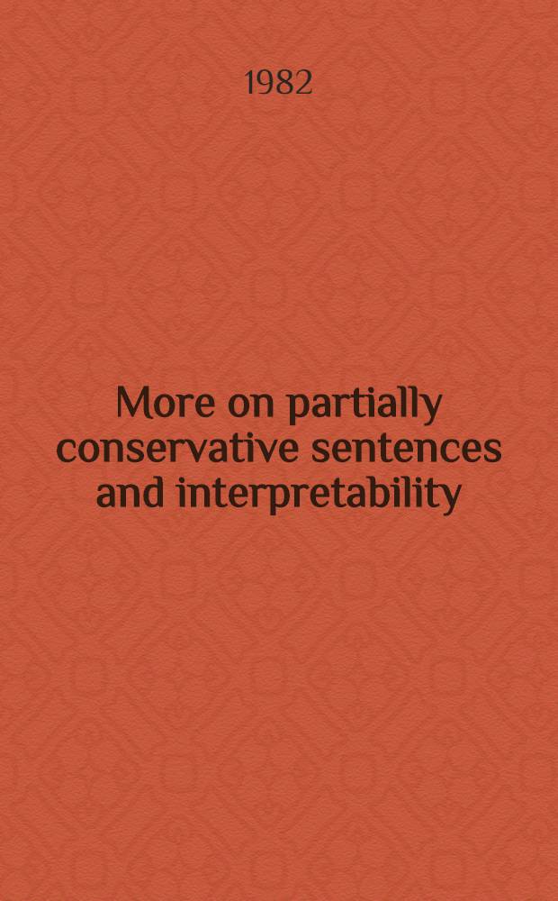 More on partially conservative sentences and interpretability