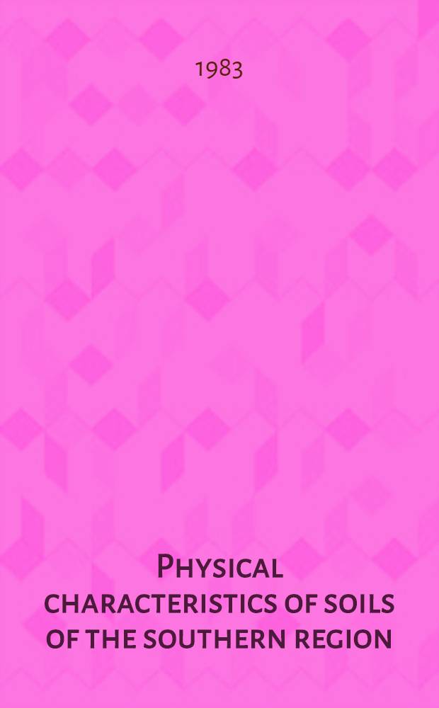 Physical characteristics of soils of the southern region