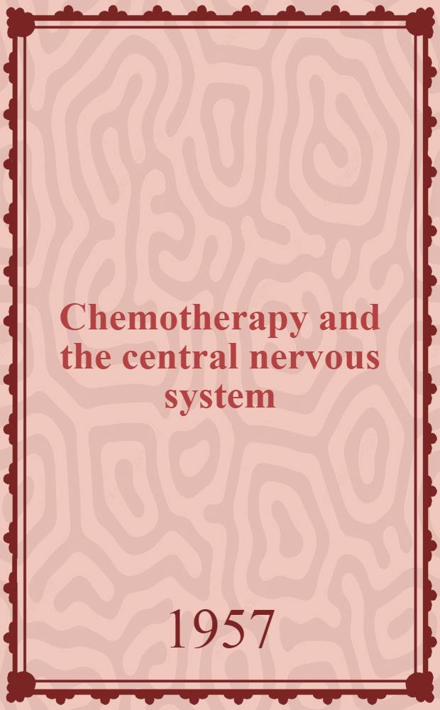 Chemotherapy and the central nervous system