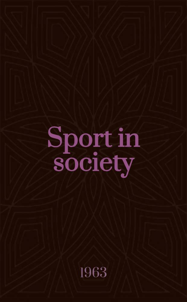 Sport in society