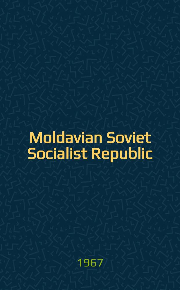 Moldavian Soviet Socialist Republic