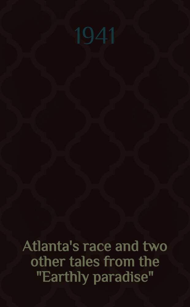 Atlanta's race and two other tales from the "Earthly paradise"
