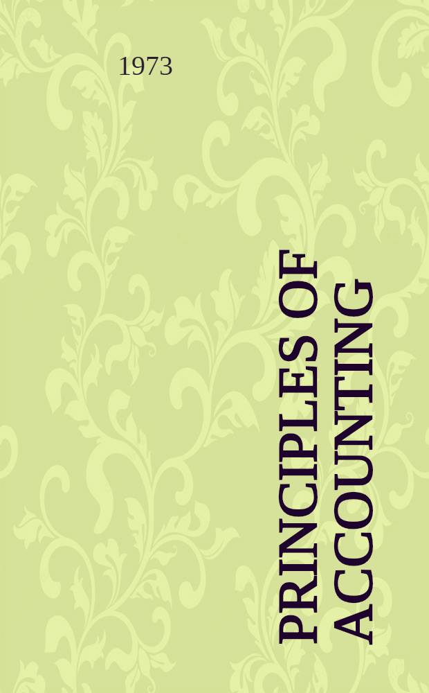 Principles of accounting