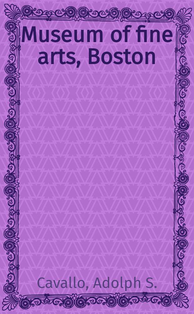 Museum of fine arts, Boston