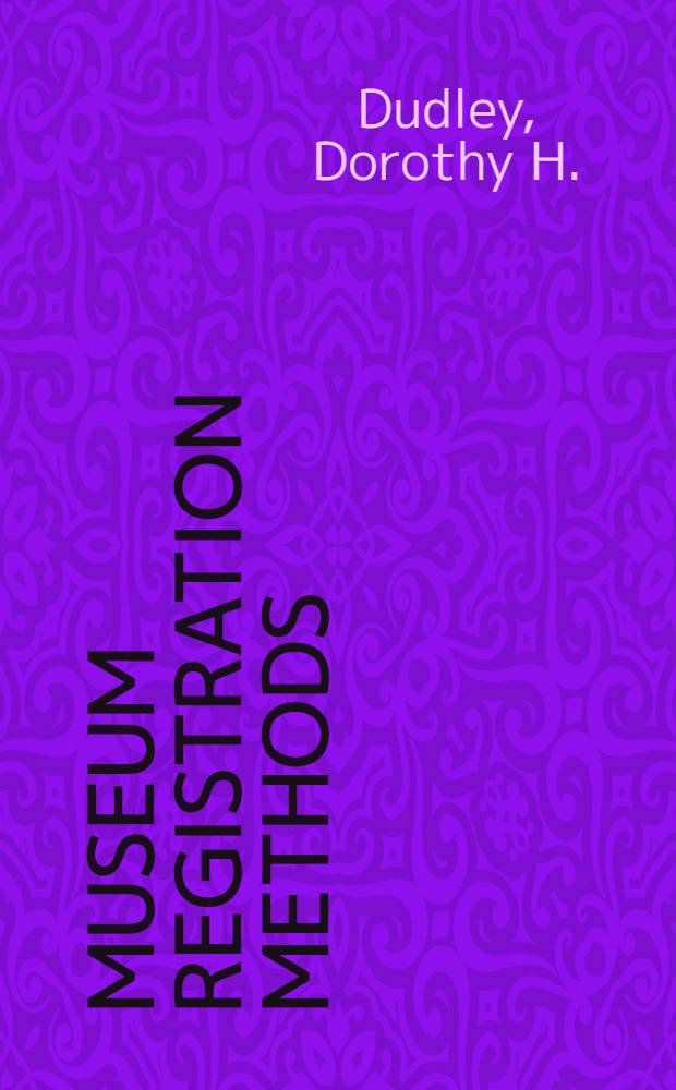 Museum registration methods
